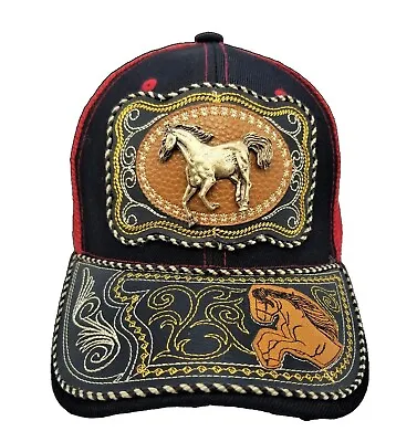 New Cowboy Cap Gorras Vaqueros Baseball Trucker Mesh Visor Hat Snapback Leather • $28.66