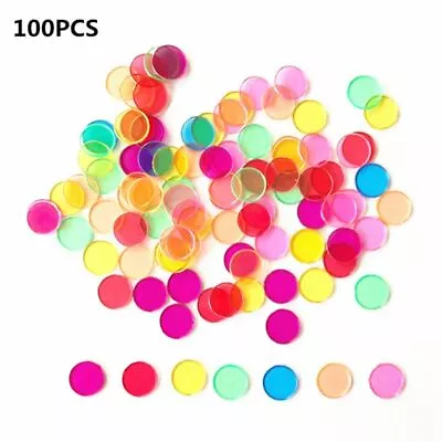 $9.99 • Buy 100pcs Magnetic Counting Chips Counters Teacher Resource Bingo Montessori Toys