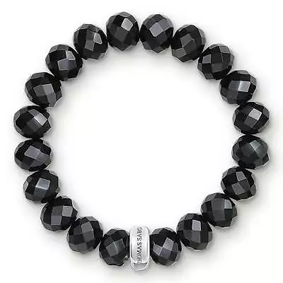 Genuine THOMAS SABO Black Obsidian Charm Bracelet • $69