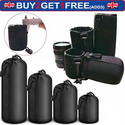 For Canon Nikon Camera Waterproof Protector Lens  Bag Cover DSLR Pouch Storage • £3.95