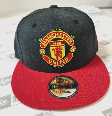 Manchester United New Era Premier League 9FIFTY Snapback Hat~Heather Gray/Red • $24.99