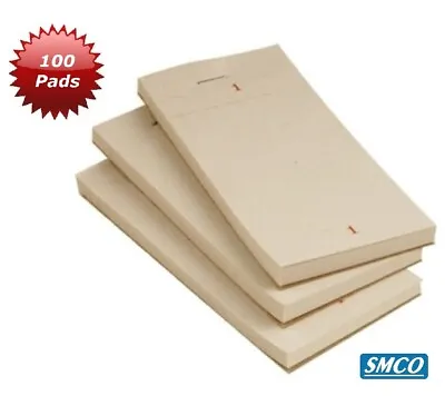 100 RESTAURANT WAITER PADS Takeaway Pub Cafe Order NUMBERED Single Ply BY SMCO • £34.31