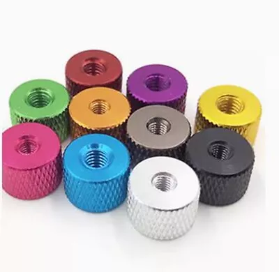 M3 M4 Aluminum Alloy Round Knurled Standoff Nuts Studs Threaded Connector Sleeve • $3.13