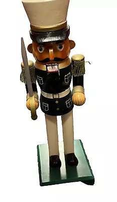 Nutcracker Soldier Sergeant Arms Statue Carrying Swords • $47.49