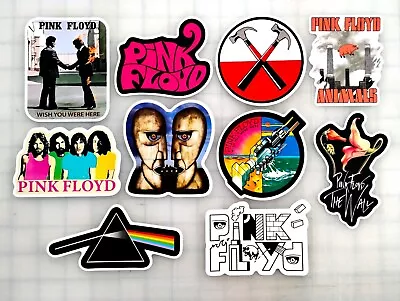 Pink Floyd Vinyl Sticker Lot (10 Stickers) Classic Rock Led Zeppelin Doors • $12.99