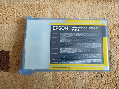 2015 Genuine Epson Yellow T5434 Ink Stylus Pro 4000 4400 7600 9600 110ml New • $58
