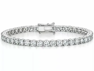 3.35 Ct Top Quality Diamond Tennis Bracelet  9k White Gold • £1100