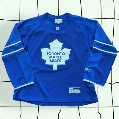 Toronto Maple Leafs Reebok Jersey Women's Size L Rare Royal GUC Vtg HTF • $24.49