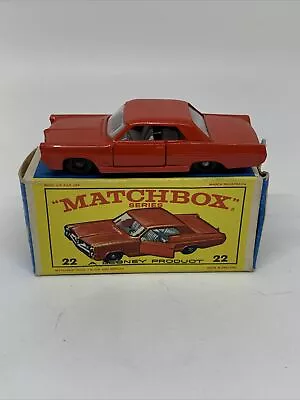 Matchbox Lesney 22c Pontiac Gp Sports Coupe - Mib • $29.99