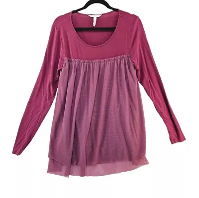 Matilda Jane Clothing Reversible Blouse Women's Small Rose Pullover Long Sleeve  • $15