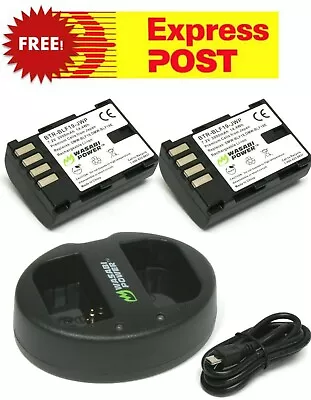 Wasabi Battery X 2 And Charger For Panasonic DMW-BLF19 DMC-GH3 DMC-GH4 DC-GH5 • $76.95