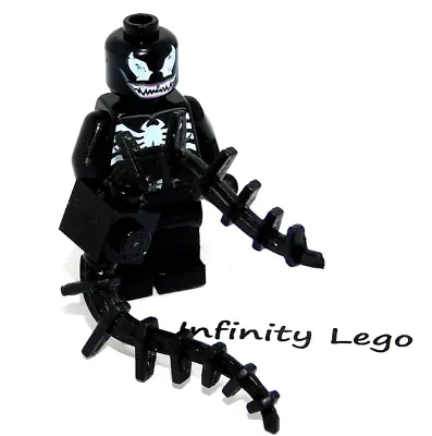 LEGO Venom Minifigure Spider-Man Spider-Car Pursuit Spiderman Black Spines 10665 • $12.50