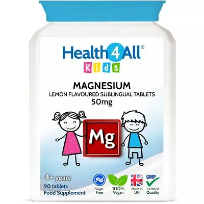£10.99 • Buy Kids Magnesium 50mg (Elemental) Sublingual Tablets | ANXIETY | SLEEP | TICKS