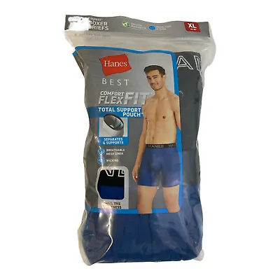 Hanes Best Men's Comfort Flex Fit Total Support Pouch Boxer Briefs 4 Pack • $19.99