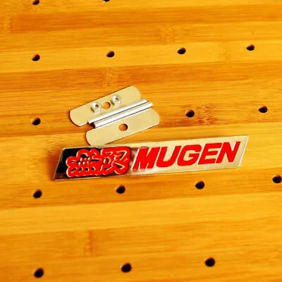  New JDM RED 3D Metal Front Grill Grille Emblem MUGEN Badge Fit All Cars • $14.48