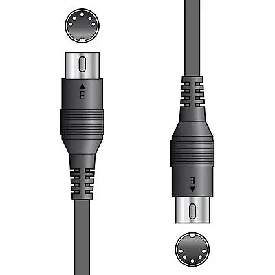MIDI 5 Pin DIN Plug To 5 Pin DIN Plug Cable Lead 75cm/1m/2m/3m/6m PC To Keyboard • £4.92