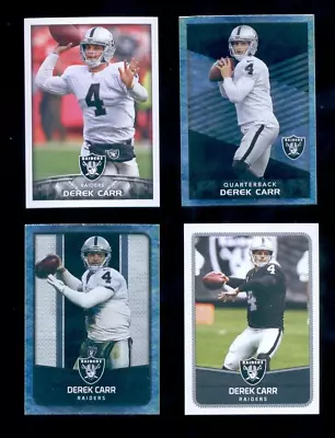 2015-2016 Panini DEREK CARR Oakland Raiders 4-Card Sticker Lot Foils • $2