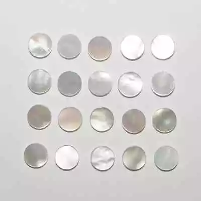 [wholesale] Natural Mother Of Pearl Both Side Flat Round Shape Loose Gemstone • $214.99