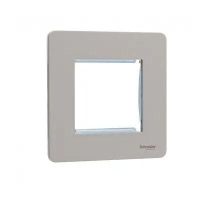 GU8460PN Schneider Ultimate - Screwless Euro Modular - 2 Gangs - Pearl Nickel • £9.99