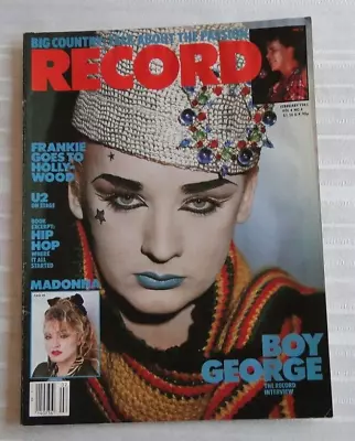 Vintage Magazine Record 1985 Boy George Madonna U2 Frankie Goes To Hollywood 144 • $7