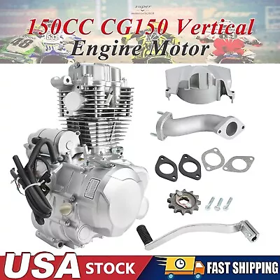 150CC CG150 5 Speed Manual Vertical Engine Motor Kit For ATV Quad Buggy Go Kart • $519.59