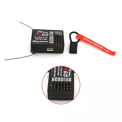 6CH MK610 2.4GHz DSM2 Receiver For AR6100 Spektrum Dx5e Dx6i Dx7 Transmitter • £17.99