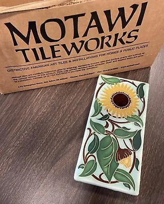 Motawi Tileworks Flower  4 X 8 Art Tile Sunflower William De Morgan • $70.70