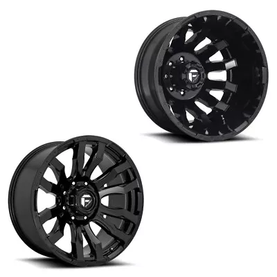 20x9 Fuel D675 Blitz Black PRE-11 GM DUALLY SUPER SINGLE Wheels 8x6.5 Set Of 6 • $2283.39