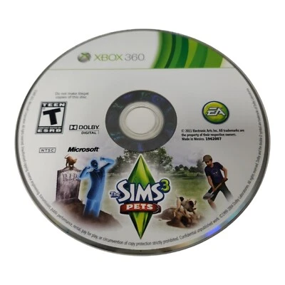 $7.99 • Buy The Sims 3: Pets (Microsoft Xbox 360, 2011) - Game Disc Only Free Shipping