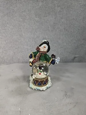 Vintage Snowman With Snow Globe Christmas Home Decor • $20.98