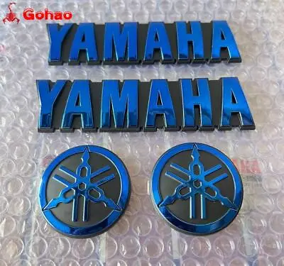 Blue Motorcycle Petrol Oil Gas Tank Fairing Fender Badge 5cm Fork Emblem Decal • $12.79