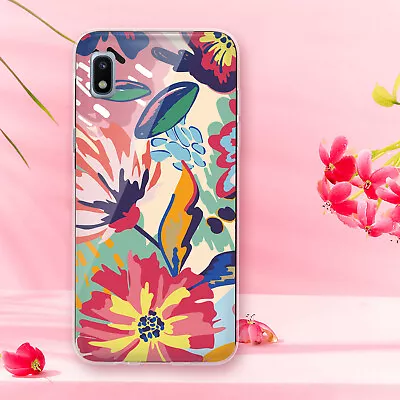 For Samsung Galaxy A10E Phone Case Shockproof Colorful Bloom Flowers TPU Cover • $6.95