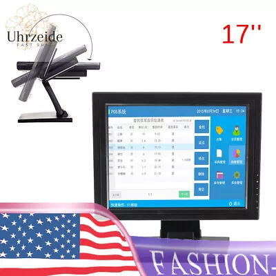 17 Inch VGA Monitor LCD Display POS/PC USB Touch Screen LED Retail Screen • $122.20