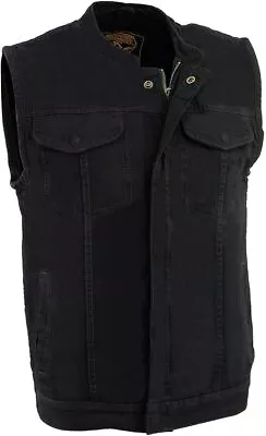 Milwaukee Leather Men's MDM3000 Brute Denim Club Style Biker Vest • $63.99