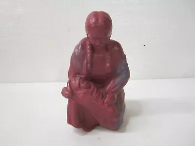 Van Briggle Art Pottery Mulberry Glaze Hopi Indian Maiden With Child • $355