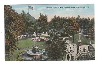 Pittsburgh Pa Kennywood Park Birds Eye View Circa 1915 • $7.99