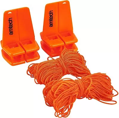 £6.60 • Buy 18m Builders Brick String Line 2 Brickies L Shaped Corner Blocks Brick Laying