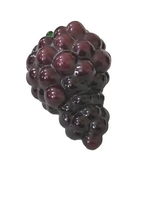 Murano Style Bunch Of Purple Grapes Hand Blown Decorative Art Glass Fruit • $19.99