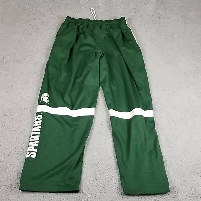 Michigan State Spartans Pants Nike Tear Away Green Large Breakaway Baggy VTG • $49.88