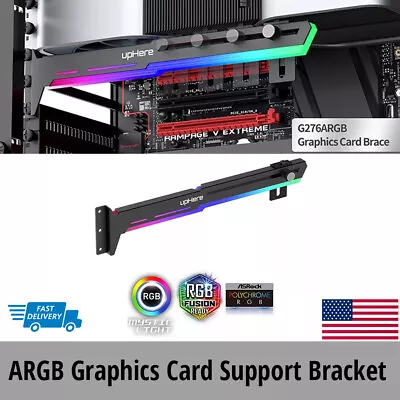 UpHere ARGB Video Graphics Card Brace Support Bracket Metal Holder RGB • $14.39