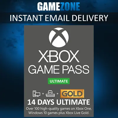 Xbox Game Pass 14 Days Ultimate Xbox Live Gold Membership For Xbox One 2 Week • £5.99