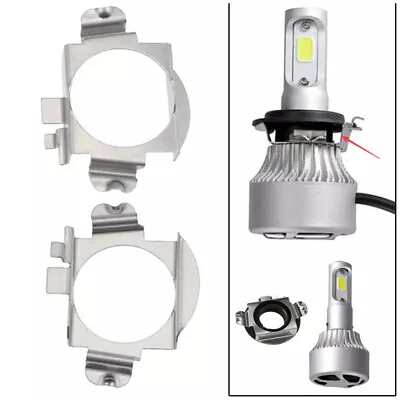 $5.39 • Buy Pair H7 LED Headlight Bulb Holder Retainer Clip Adapter Socket For Mercedes Benz