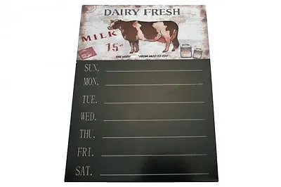 Gorgeous Rustic Retro/Vintage Metal Farm Dairy Fresh Country Memo Board • £8.99