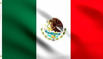 2x3 Mexico Flag 2'x3' House Banner Grommets Super Polyester PREMIUM • $8.44