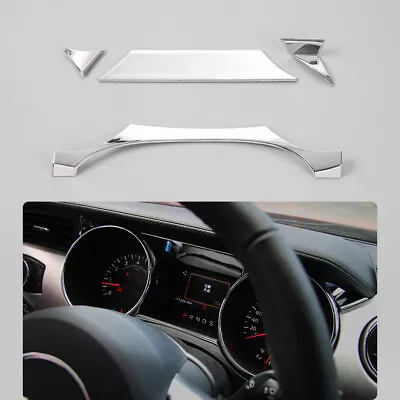 Chrome Speedometer Dashboard Instrument Box Cover Trim For Ford Mustang 15-18 • $24.19