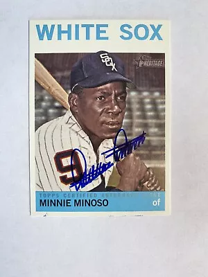 2013 Topps Heritage Minnie Minoso ROA-MMI Real One Autograph White Sox HOF • $100