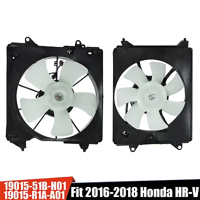 Radiator Condenser Cooling Fan Assembly For 2016-2018 Honda HR-V 19015-51B-H01 • $84.99