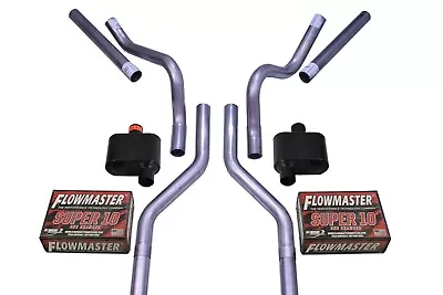 Chevy GMC C10 63-72 2.5  Dual Exhaust Kits Flowmaster Super 10 Corner Exit • $429.99