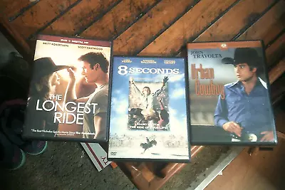 The Longest Ride 8 Seconds & Urban Cowboy 3-DVD Rodeo Movies Perfect • $20.61