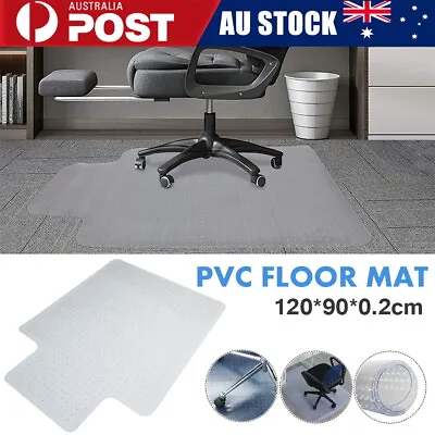 $37.05 • Buy 120x90 Chair Mat Carpet Floor Protectors PVC Home Office Room Computer Work Mats